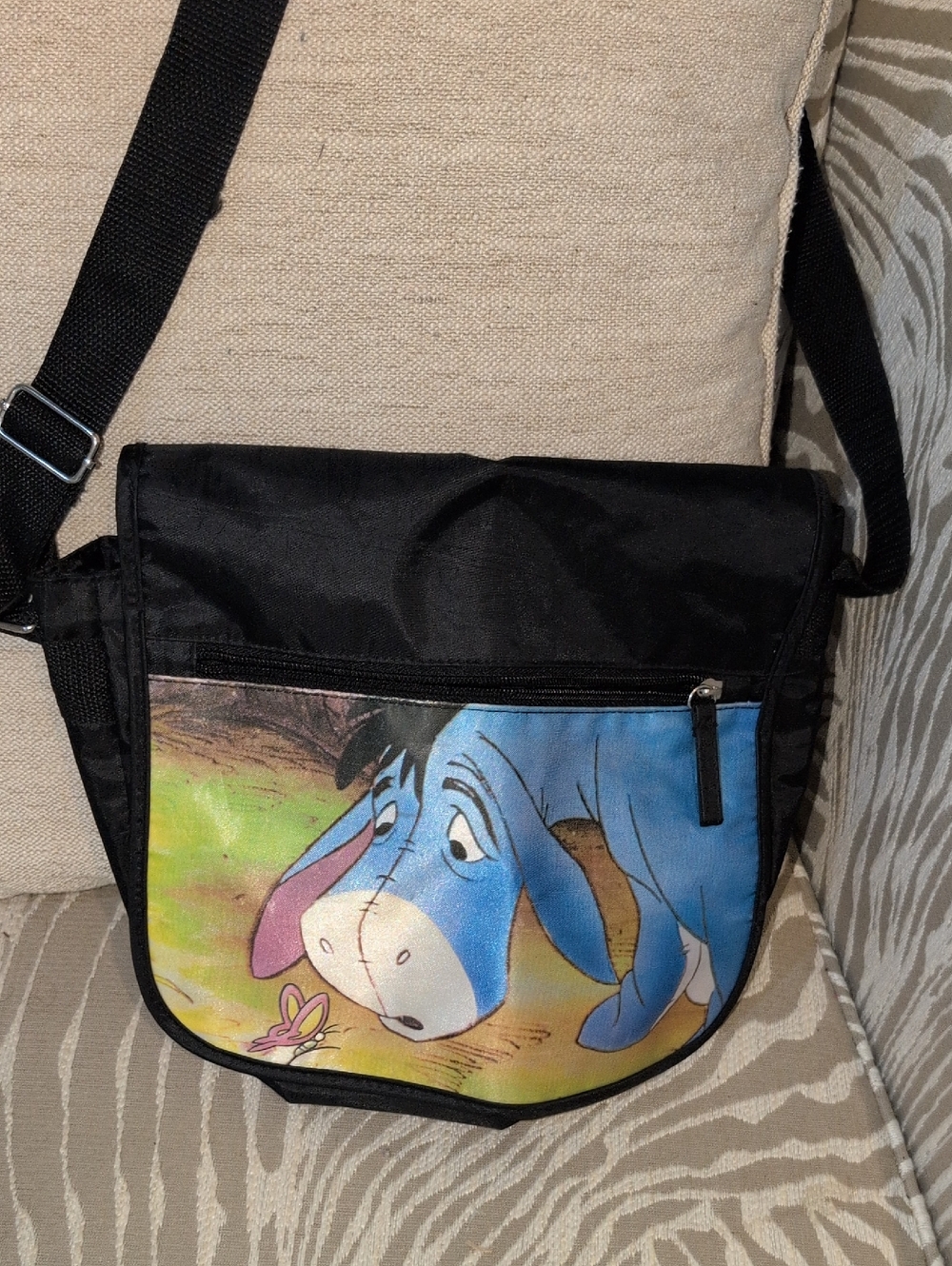 Kid's Messenger Bag with Eeyore Print
